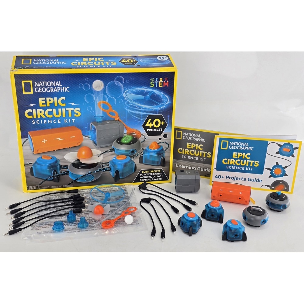 National Geographic Circuit Maker Kit - Electronics Kit for Kids W 40 Electricit